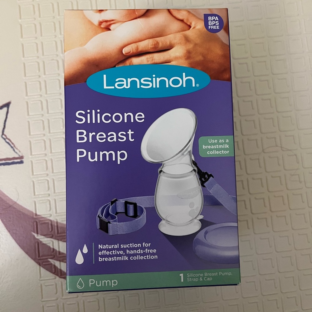 Lansinoh milk collector with strap